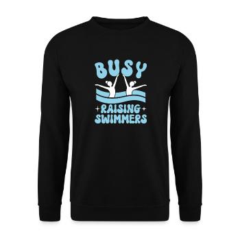 Synchronschwimmen Kunstschwimmen Wassersport - Unisex Pullover - Schwarz - Vorne - Alina (178cm) & Michal (187cm)
