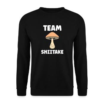 Shiitake Team Tee - Unisex Sweatshirt - black - Front - Alina (178cm) & Michal (187cm)