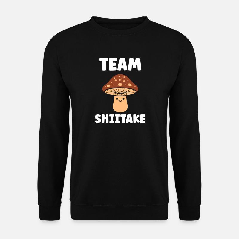 Team Shiitake Mushroom Graphic - Unisex Sweatshirt - black