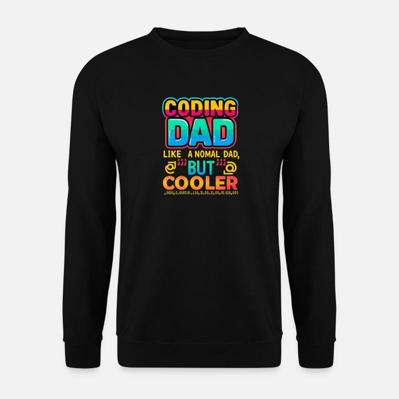 Codage Papa Cooler, Programmeur - Sweat-shirt Unisexe - noir