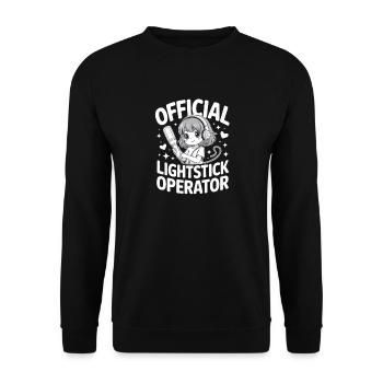K-Pop Fan Lightstick Korea - Unisex Sweatshirt - black - Front - Alina (178cm) & Michal (187cm)