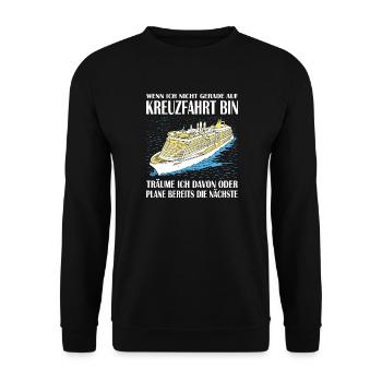 Funny Cruise Sayings Outfits Holiday - Unisex Sweatshirt - black - Front - Alina (178cm) & Michal (187cm)