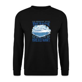 Funny Cruise Sayings Outfits Holiday - Unisex Sweatshirt - black - Front - Alina (178cm) & Michal (187cm)