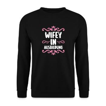 Enterrement de vie de garçon Équipe Mariée Enterrement de vie de jeune fille - Sweat-shirt Unisexe - noir - Devant - Alina (178cm) & Michal (187cm)