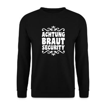 JGA Team Braut Junggesellinnenabschied - Unisex Pullover - Schwarz - Vorne - Alina (178cm) & Michal (187cm)
