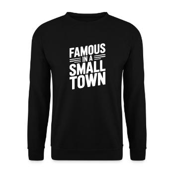 Famous in a Small Town - Unisex Sweatshirt - black - Front - Alina (178cm) & Michal (187cm)