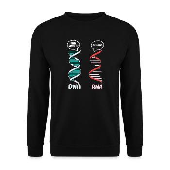 Biology Teacher Biologist Microbiology Biologist - Unisex Sweatshirt - black - Front - Alina (178cm) & Michal (187cm)