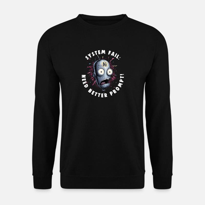 NEED BETTER PROMPT Nerds Promt Engineer - Unisex Sweatshirt - black