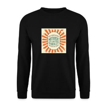 Short motive à dire design - Sweat-shirt Unisexe - noir - Devant - Alina (178cm) & Michal (187cm)