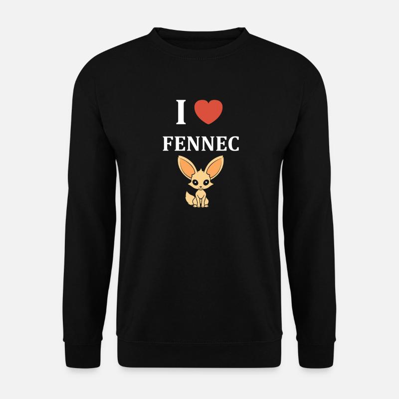Ich liebe Fennec - Unisex Pullover - Schwarz