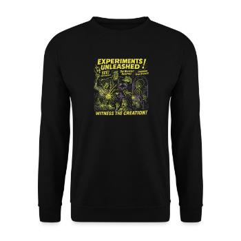 Experiments Unleashed Lab Movie Poster Halloween - Unisex Sweatshirt - black - Front - Alina (178cm) & Michal (187cm)
