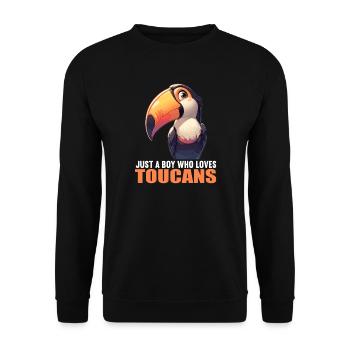 Toucans Toucan - Sweat-shirt Unisexe - noir - Devant - Alina (178cm) & Michal (187cm)