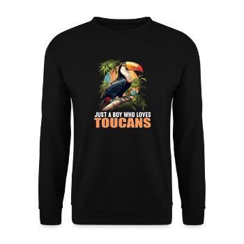 Toucans Toucan - Sweat-shirt Unisexe - noir - Devant - Alina (178cm) & Michal (187cm)