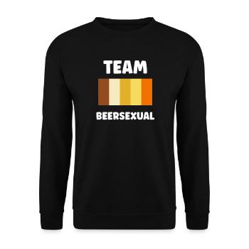 Team Beersexual Palette T-Shirt - Unisex Pullover - Schwarz - Vorne - Alina (178cm) & Michal (187cm)