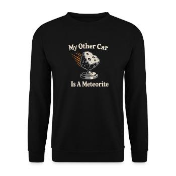 Meteorite Collector Fallen Star Cosmic - Unisex Sweatshirt - black - Front - Alina (178cm) & Michal (187cm)