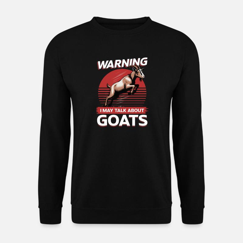 Funny Farm Animal Goat - Unisex Pullover - Schwarz