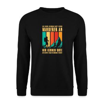 Randonnée Randonneurs Alpinistes - Sweat-shirt Unisexe - noir - Devant - Alina (178cm) & Michal (187cm)