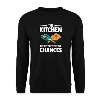 Tournoi de pickleball Teamn Dinkball cadeau - Sweat-shirt Unisexe - noir - Devant - Alina (178cm) & Michal (187cm)