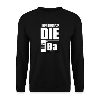 Chimie Chimiste Professeur de chimie Dire science - Sweat-shirt Unisexe - noir - Devant - Alina (178cm) & Michal (187cm)
