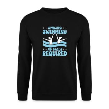 Synchronschwimmen Kunstschwimmen Wassersport - Unisex Pullover - Schwarz - Vorne - Alina (178cm) & Michal (187cm)
