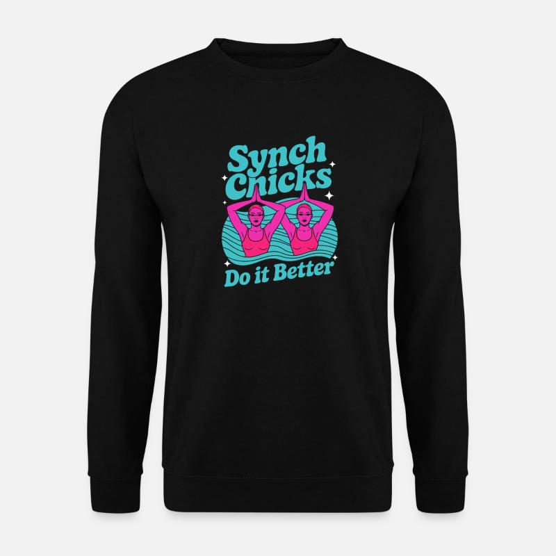 Synchronschwimmen Kunstschwimmen Wassersport - Unisex Pullover - Schwarz