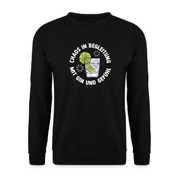Bachelor Party Team Bride Hen Party - Unisex Sweatshirt - black - Front - Alina (178cm) & Michal (187cm)