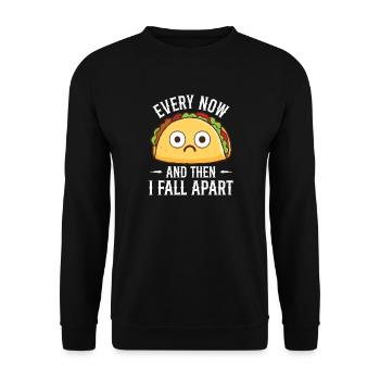 De temps en temps, je m’effondre Taco Joke - Sweat-shirt Unisexe - noir - Devant - Alina (178cm) & Michal (187cm)