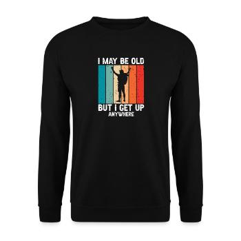 Still Hiker Strong Outdoors Explorer Trekking - Unisex Sweatshirt - black - Front - Alina (178cm) & Michal (187cm)