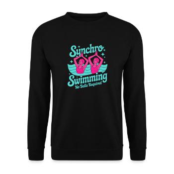 Synchronschwimmen Kunstschwimmen Wassersport - Unisex Pullover - Schwarz - Vorne - Alina (178cm) & Michal (187cm)