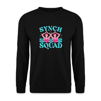 Synchronschwimmen Kunstschwimmen Wassersport - Unisex Pullover - Schwarz - Vorne - Alina (178cm) & Michal (187cm)