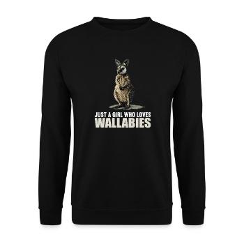 Wallabies Wallaby - Sweat-shirt Unisexe - noir - Devant - Alina (178cm) & Michal (187cm)