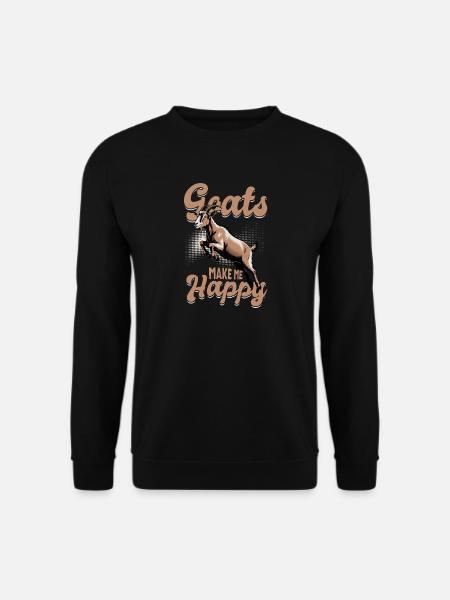 Funny Farm Animal Goat - Unisex Sweatshirt - black