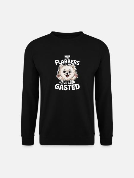 My Flabbers Have Been Gasted Pomeranian Hund Meme - Unisex Pullover - Schwarz
