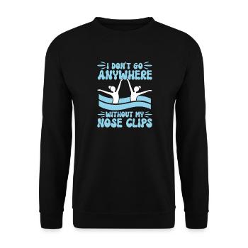 Natation synchronisée Natation artistique Sports nautiques - Sweat-shirt Unisexe - noir - Devant - Alina (178cm) & Michal (187cm)