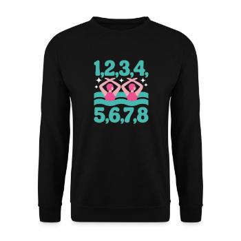 Natation synchronisée Natation artistique Sports nautiques - Sweat-shirt Unisexe - noir - Devant - Alina (178cm) & Michal (187cm)
