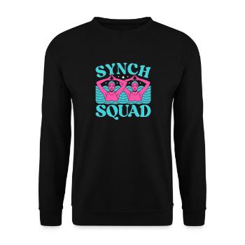 Synchronschwimmen Kunstschwimmen Wassersport - Unisex Pullover - Schwarz - Vorne - Alina (178cm) & Michal (187cm)