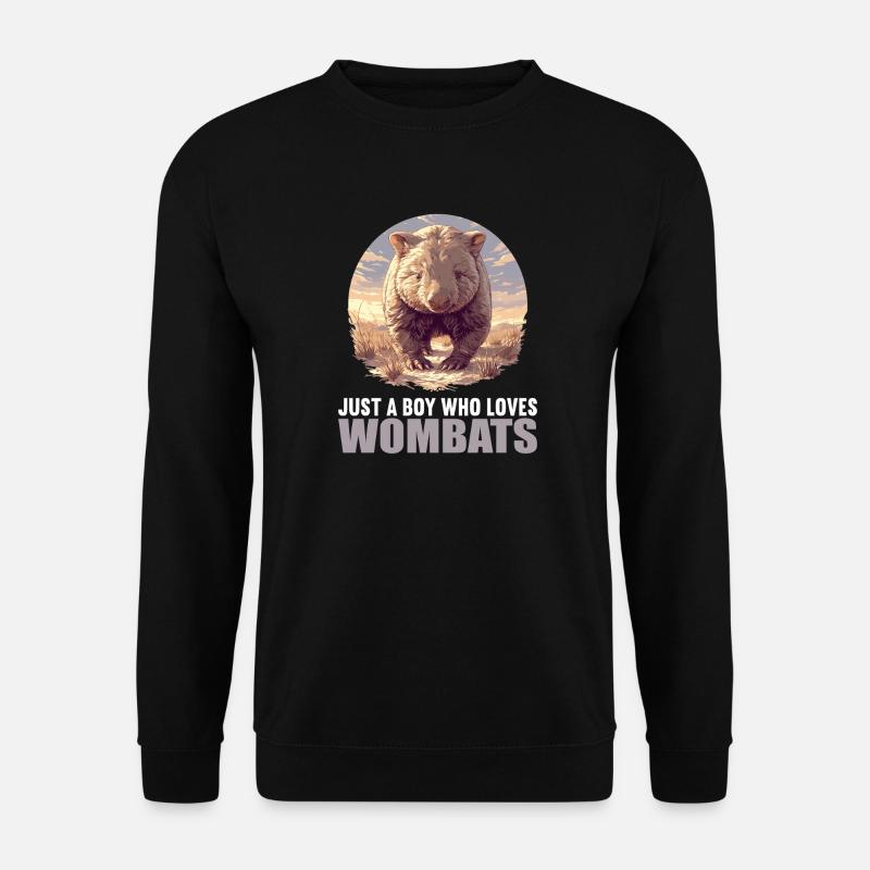 Wombats Wombat - Unisex Pullover - Schwarz