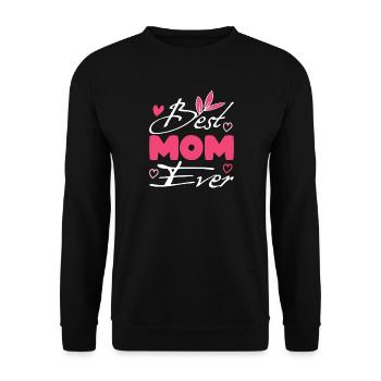 Meilleur cadeau pour maman : Noël pour la fête des mères - Sweat-shirt Unisexe - noir - Devant - Alina (178cm) & Michal (187cm)