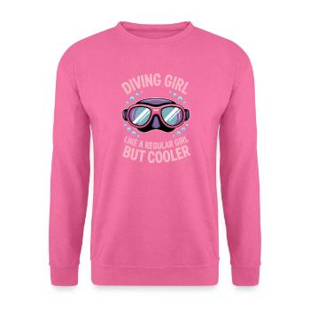 Plongée Dire Fille Drôle Plongée Cadeau - Sweat-shirt Unisexe - rose - Devant