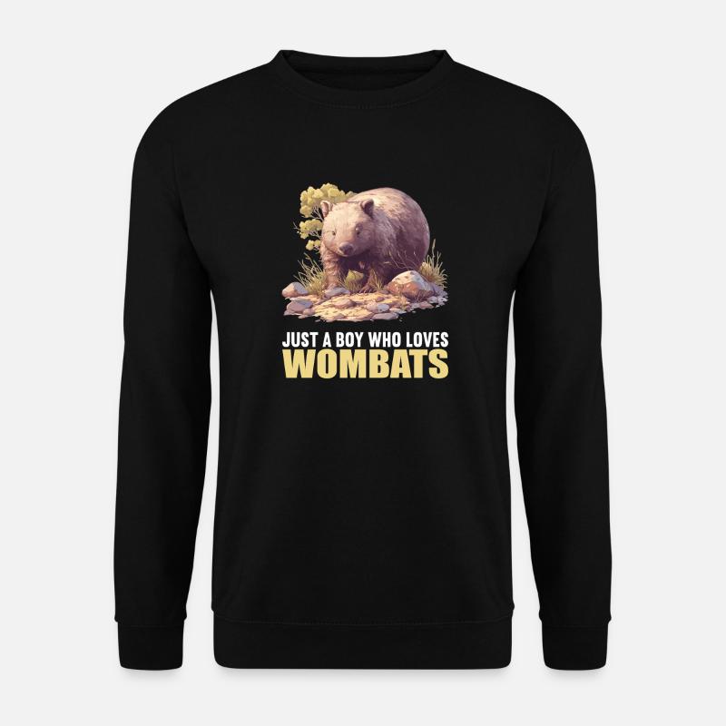 Wombats Wombat - Unisex Pullover - Schwarz