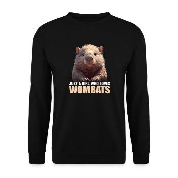Wombats Wombat - Sweat-shirt Unisexe - noir - Devant - Alina (178cm) & Michal (187cm)