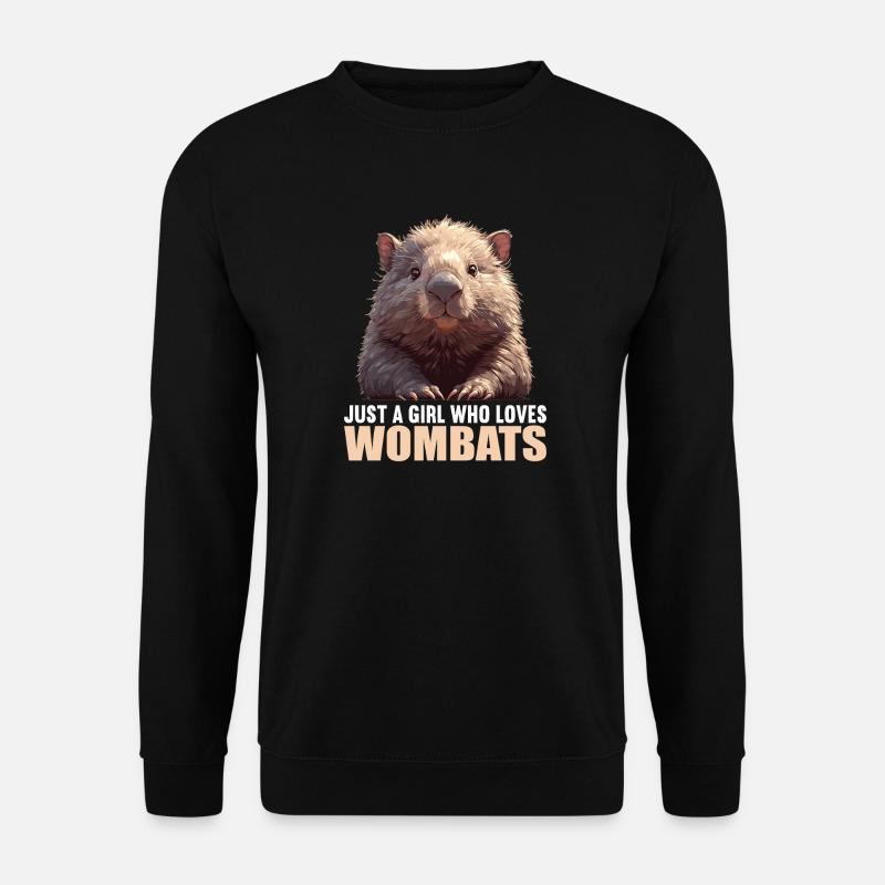 Wombats Wombat - Unisex Pullover - Schwarz