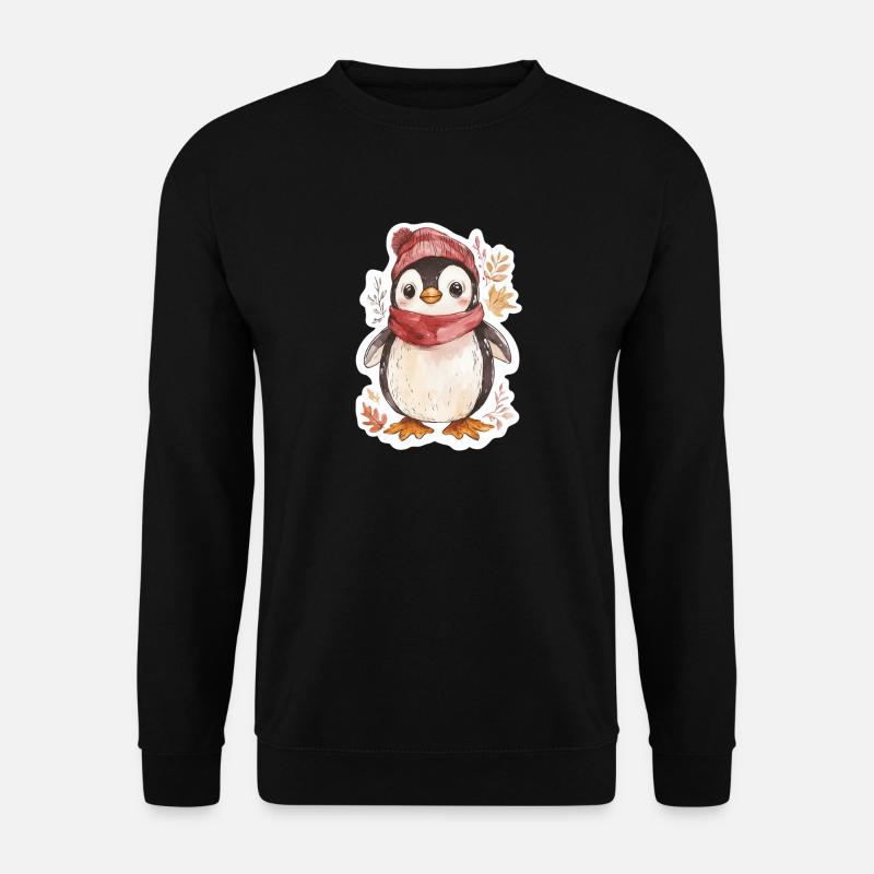 Pinguin - Unisex Pullover - Schwarz