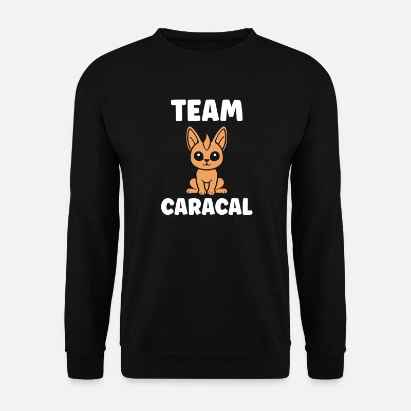Caracal Cartoon Team-Logo - Unisex Pullover - Schwarz