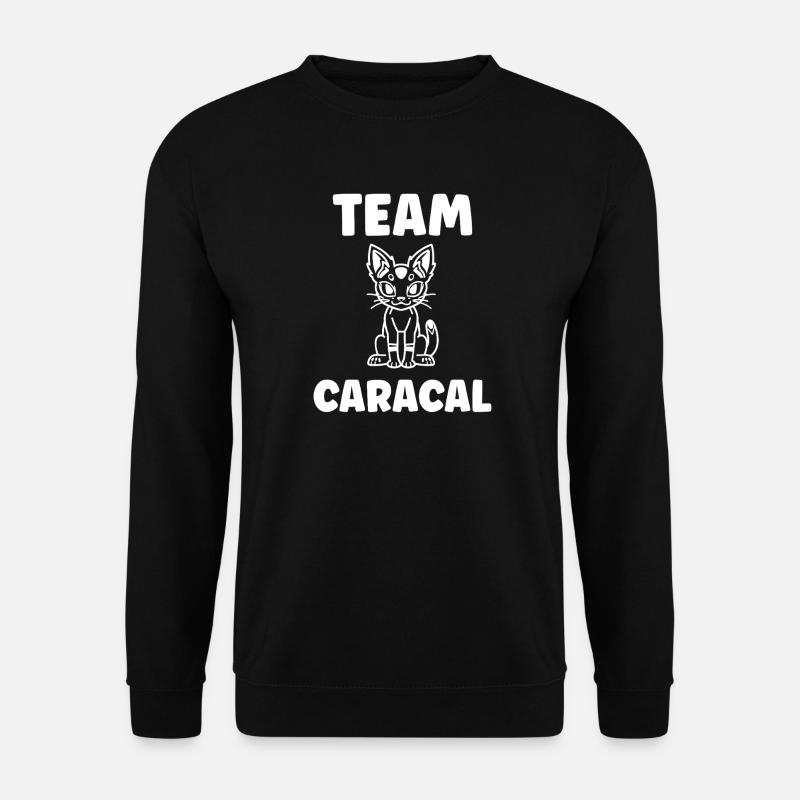 Team Caracal Maskottchen - Unisex Pullover - Schwarz