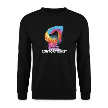 Quote for a contortionist - Unisex Sweatshirt - black - Front - Alina (178cm) & Michal (187cm)
