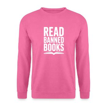 Read Banned Books - Unisex Sweatshirt - pink - Front