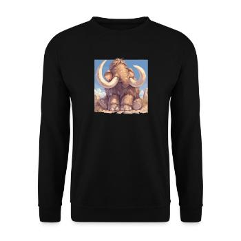 Mammoths Mammoth - Unisex Sweatshirt - black - Front - Alina (178cm) & Michal (187cm)