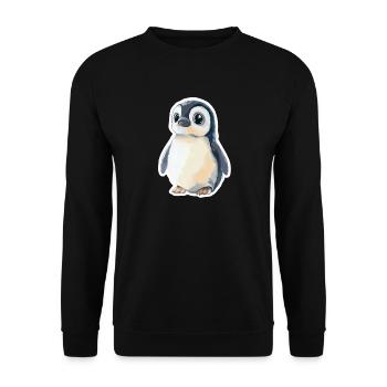 Pingouin - Sweat-shirt Unisexe - noir - Devant - Alina (178cm) & Michal (187cm)