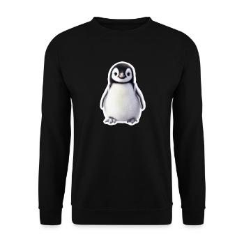 Pingouin - Sweat-shirt Unisexe - noir - Devant - Alina (178cm) & Michal (187cm)